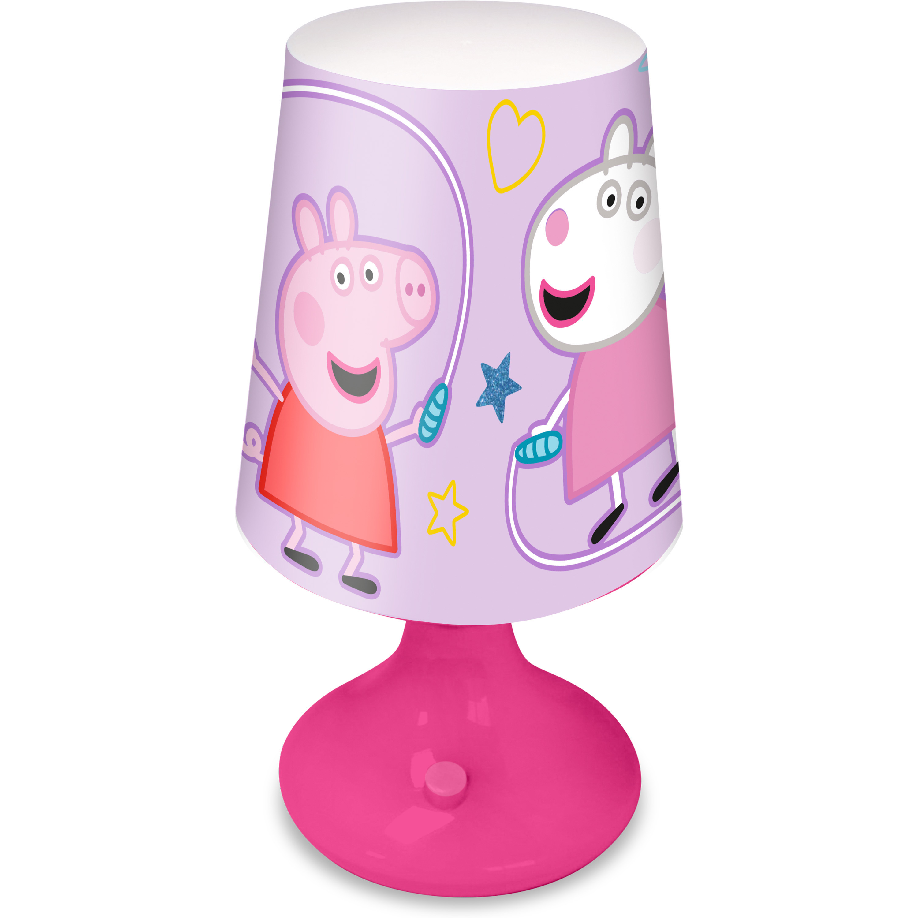 Peppa Pig tafellamp-bureaulamp-nachtlamp voor kinderen roze kunststof 18 x 9 cm