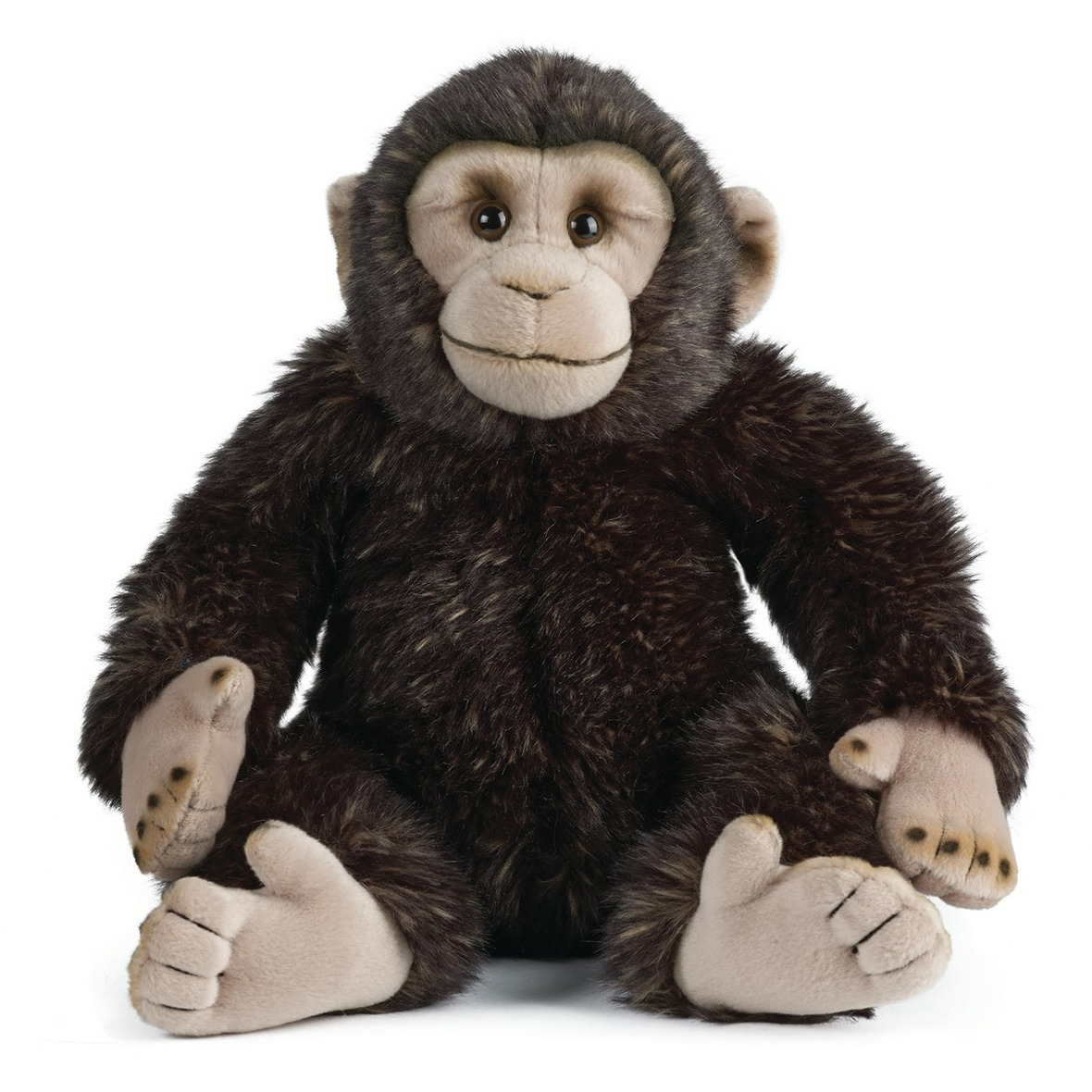 Pluche bruine chimpansee aap-apen knuffel 30 cm