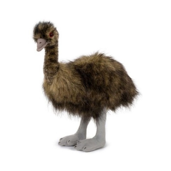 Pluche emoe-struisvogel knuffel 38 cm speelgoed