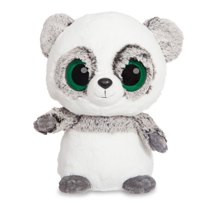 Pluche grijze panda knuffel 20 cm