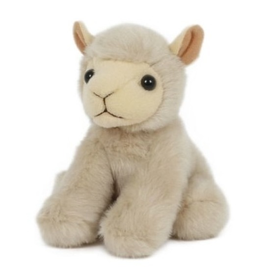 Pluche witte lammetje-schapen knuffel 13 cm speelgoed