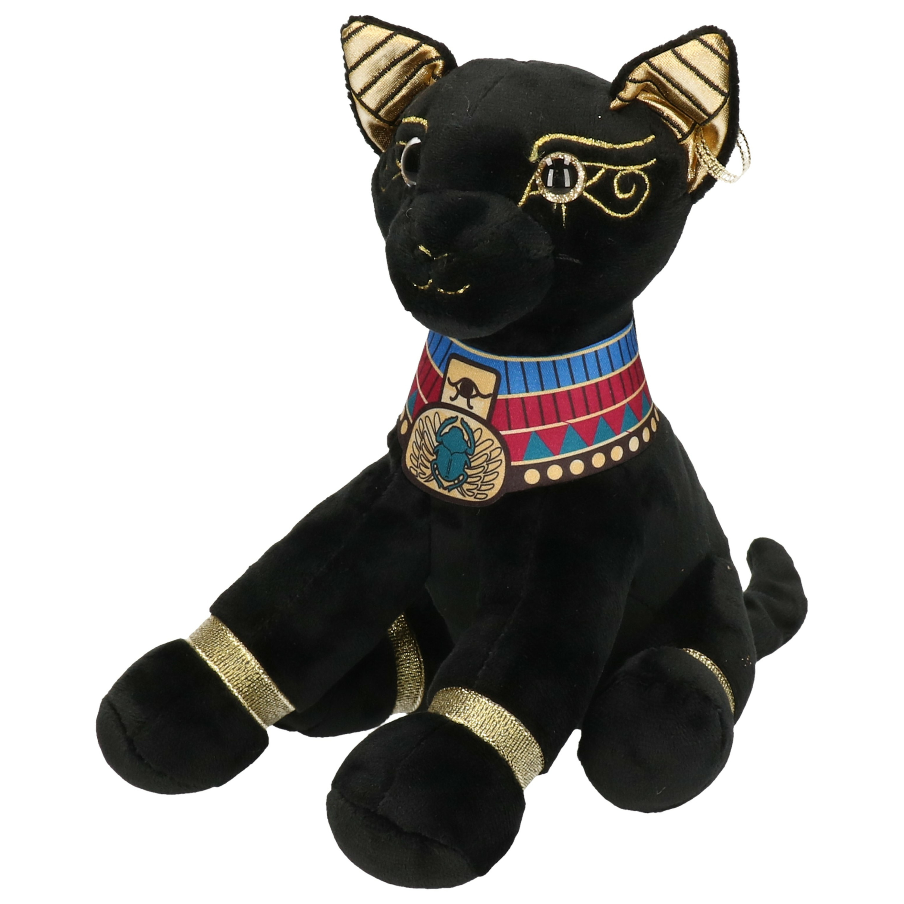 Pluche zwarte bastet kat-poes knuffel 20 cm baby speelgoed