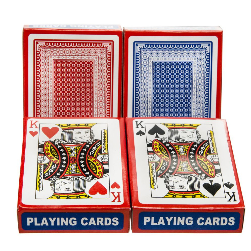 Poker-kaartspel 1x speelkaarten geplastificeerd