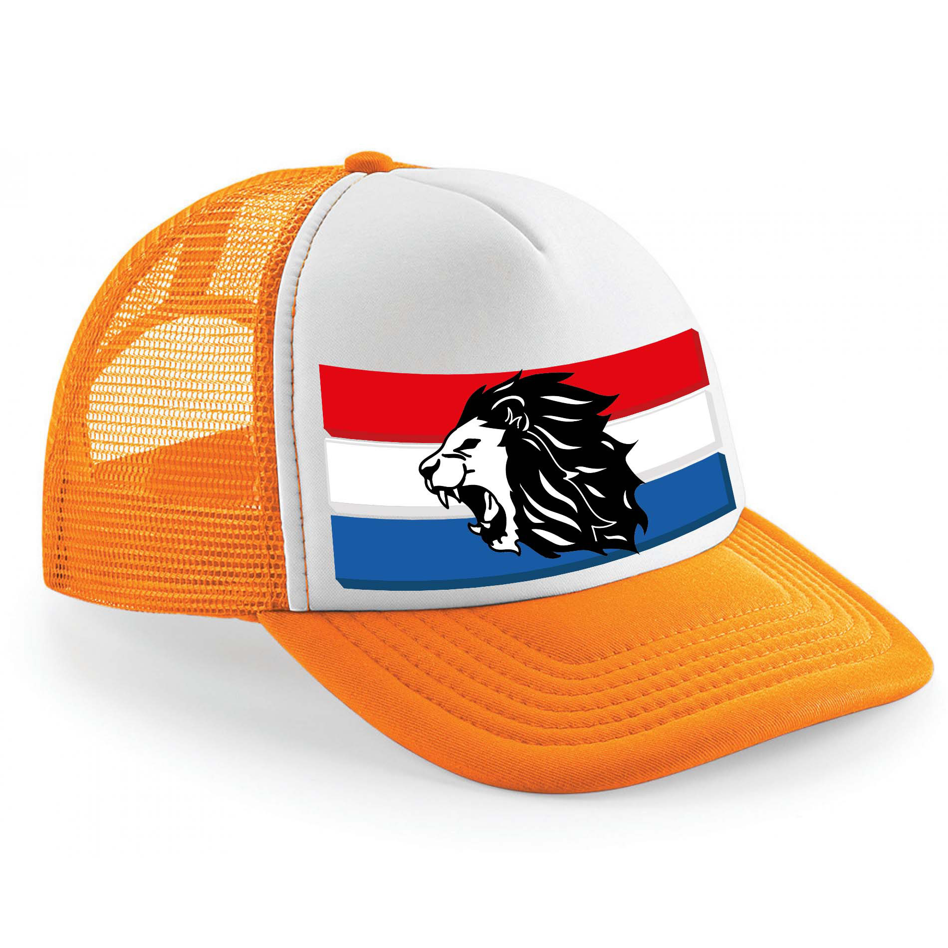 Snapback-cap hollande vlag leeuwen oranje koningsdag-voetbal supporter WK-EK