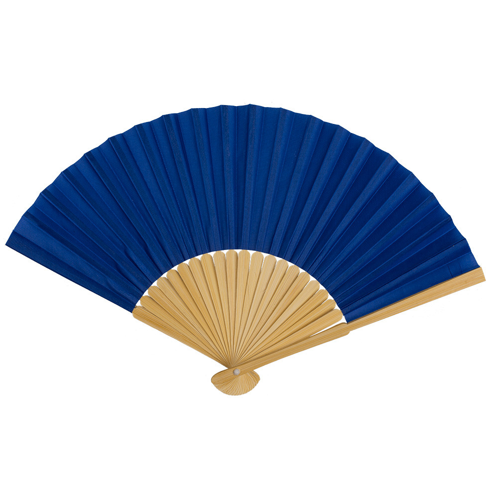 Spaanse handwaaier special colours nachtblauw bamboe-papier 21 cm