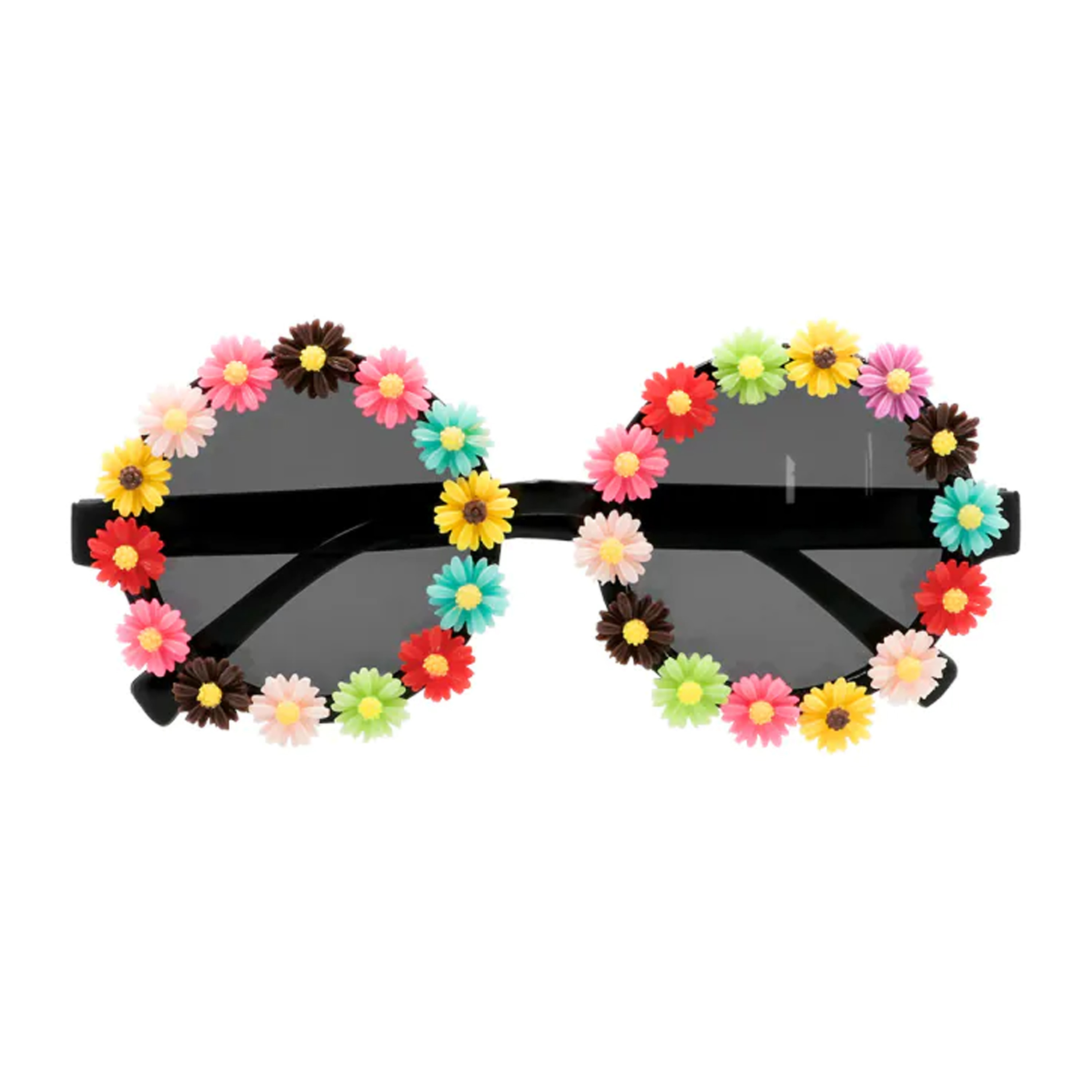 Toppers Carnaval-verkleed party bril Flowers Tropisch-hawaii thema plastic volwassenen