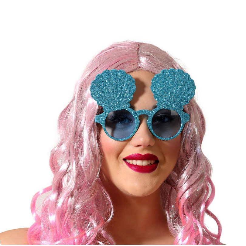 Toppers Carnaval-verkleed party bril Zeemeermin Tropisch-beach-hawaii thema plastic volwassenen