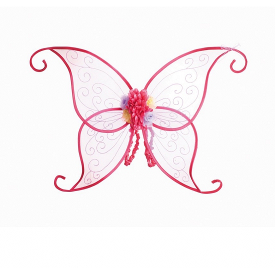 Vlinder verkleedkleding vleugels roze