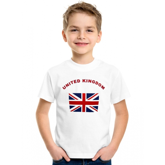 Wit kinder t-shirt United Kingdom