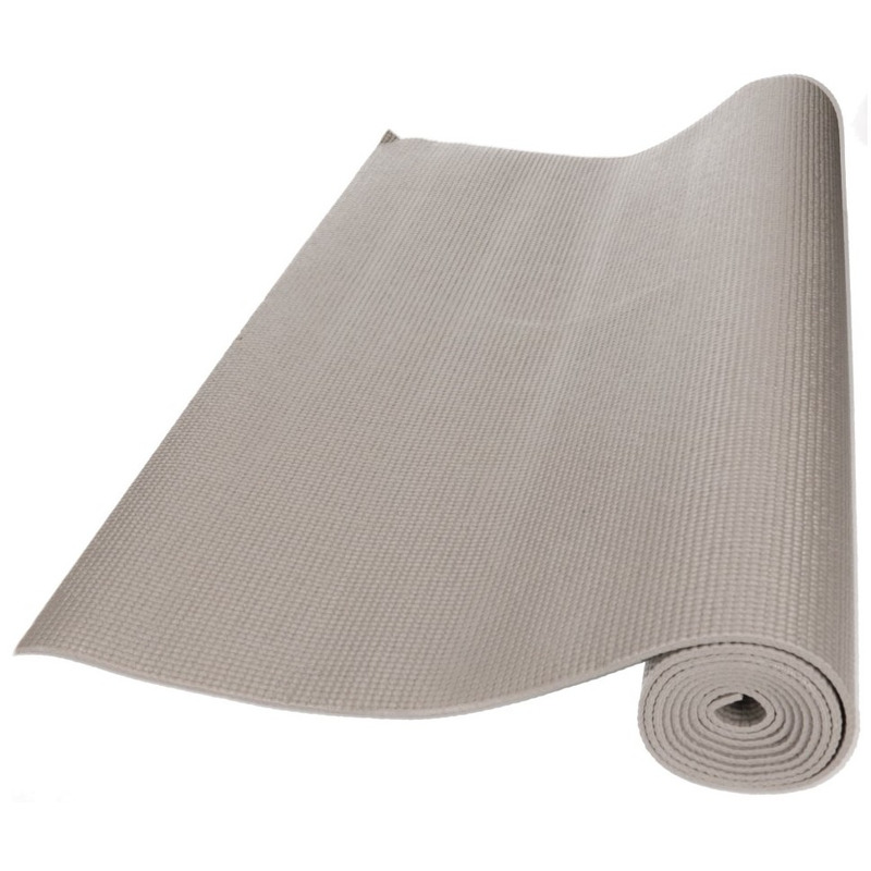 Yogamat zilver-grijs 173 x 61 cm