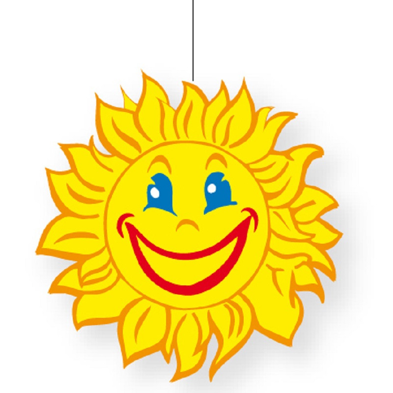 Zomer-lente feest thema zon versiering 28 cm van karton