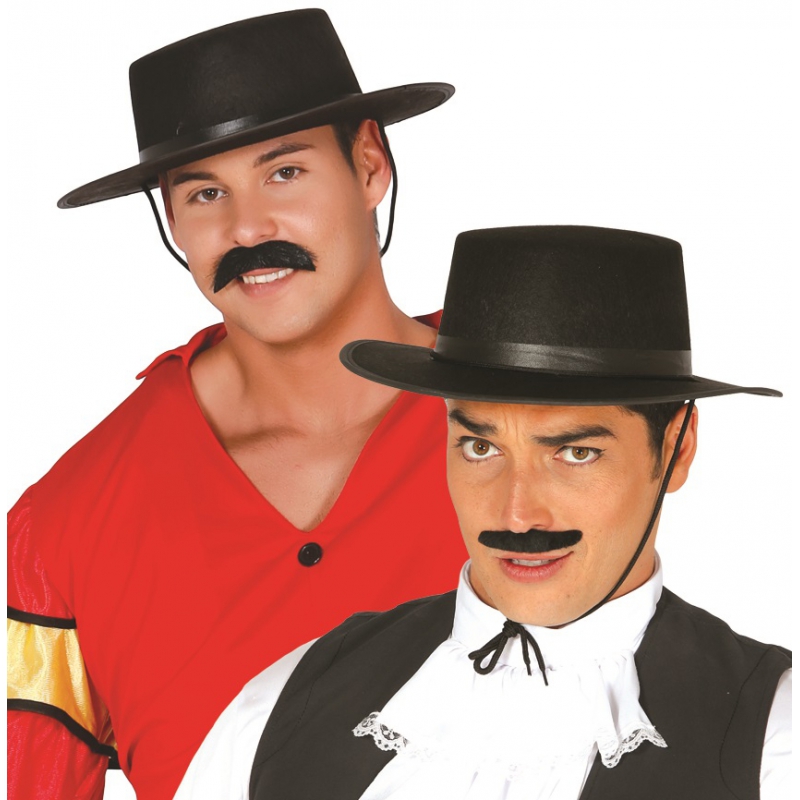 Zwarte Spaanse hoed voor heren