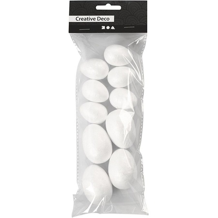 10x Styrofoam egg hobby/craft material