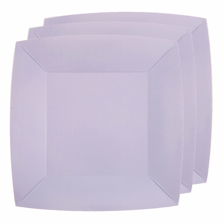 Santex partyplates 10x with 20x napkins lilac purple - paper