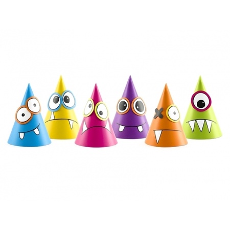 DIY party hats monsters