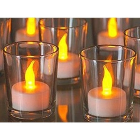 12x LED tealights with timer