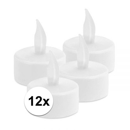 12x LED tealights with timer