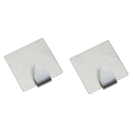 Adhesive hooks squared 12 pieces