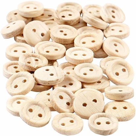 Wooden buttons 150 pieces