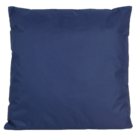 Pillows for garden couch set 4x - blue/print - 45 x 45 x 10 cm