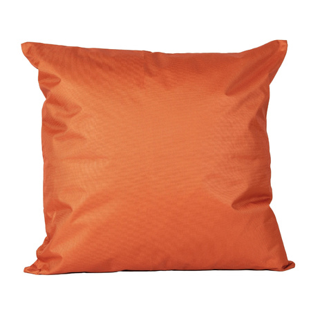 1x Bank/sier kussens voor binnen en buiten in de kleur oranje 45 x 45 cm