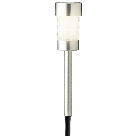 Lumineo Priming spotlight - garden lighting - solar - silver - 26 cm