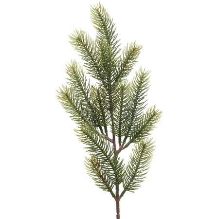 1x Green christmas branch/fir twigs 52 cm 