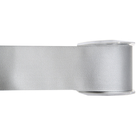 Satijn sierlint pakket - zwart/wit/grijs - 2,5 cm x 25 meter - Hobby/decoratie/knutselen