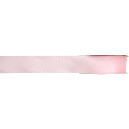 1x Hobby/decoration pink satin ribbons 1 cm/10 mm x 25 meters