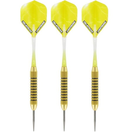 1x Set of 3 darts Speedy Yellow Brass 21 grams