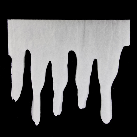 1x stuks ijspegelranden/sneeuwranden wit 200 x 35 sneeuwversiering