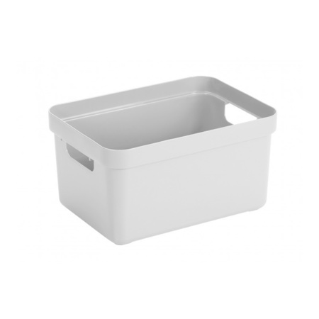 White home boxes storage box 13 liters plastic with transparent lid
