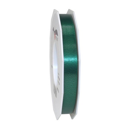 Hobby/decoration ribbons black and green 1,5 cm x 91 meters