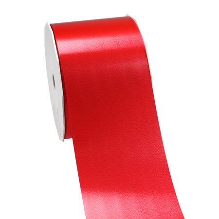 1x XL Hobby/decoration red pink plastic ribbons 9 cm/90 mm x 91 meters