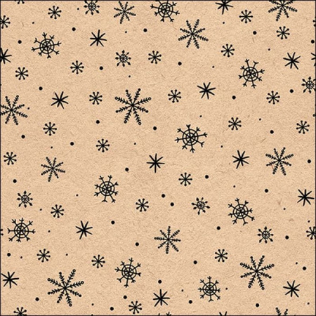Paper tablecloth gold and snowflakes napkins