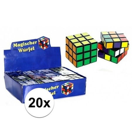 20x Budget cube game 7 cm