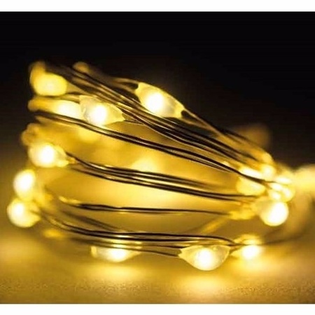2x Micro LED string warm white 60 bulbs