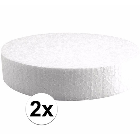 2x Styrofoam slices 20 cm