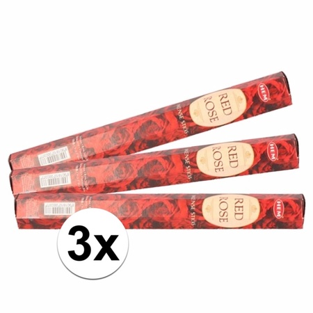 3 packages incense Red Rose