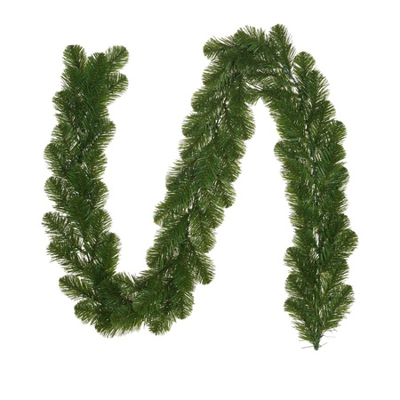 3x pieces green pine garland / pine garland Christmas decorations 270 cm