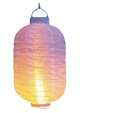 3x pcs solar lantern white with realistic flame effect 20 x 30 cm