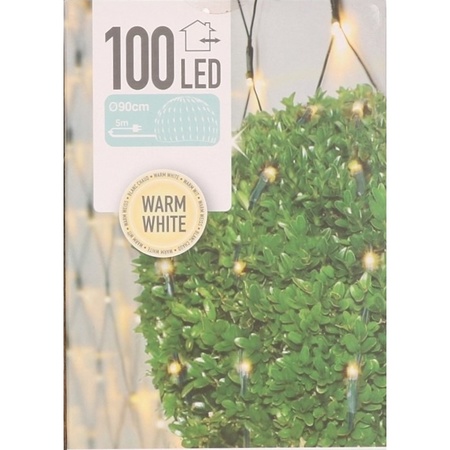 Christmas lights warm white LED buxus bush lights 90 cm outdoor