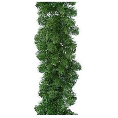4x Green christmas garland 270 cm