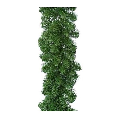 4x Green christmas garland 270 cm