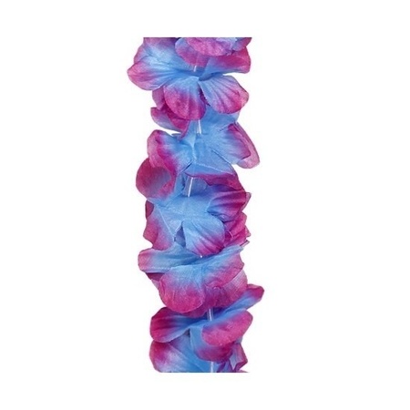 4x Hawaii slinger paars/blauw 