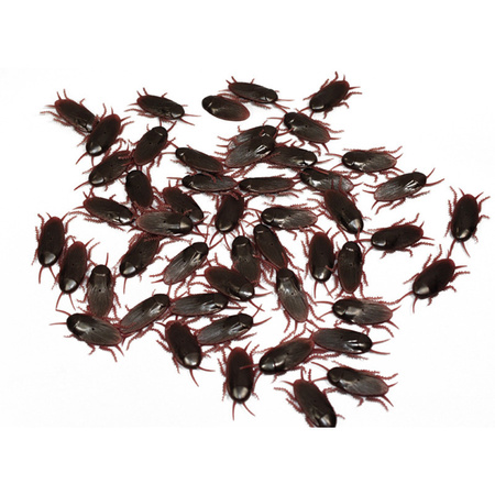 5x stuks Nep ongedierte dieren kakkerlakken 6 cm