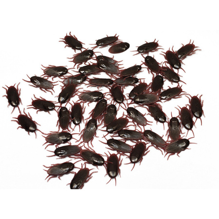 5x stuks Nep ongedierte dieren kakkerlakken 6 cm