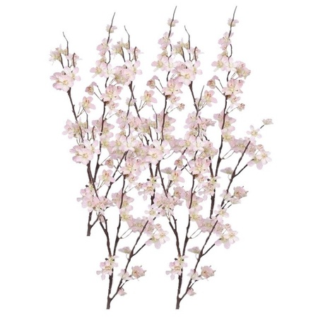 5x Stuks roze appelbloesem kunstbloem/tak met 57 bloemetjes 84 cm