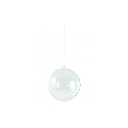 5x Transparante hobby/DIY kerstballen 8 cm