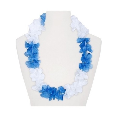 6x Hawaii garland white/blue 